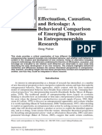 Effectuation, Causation, Bricolage PDF