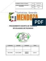 Procedimiento Escrito de Trabajos de Solaqueos de Fachadas