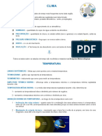 Clima - Elementos Do Clima e Sua Variação