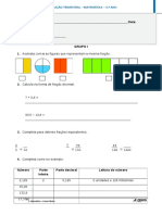 Avaliação Trimestral - Matemática - 4.º Ano