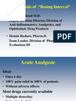 The Essentials of "Dosing Interval": - Larry Goldkind M.D