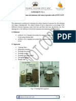 Experiment No. 2 Determination of Maximum and Minimum Void Ratios of Granular Soils (ASTM D 4253-93 and D 4254-00) 2.1 Purpose