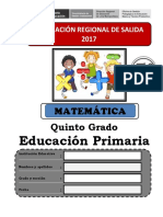 5° Prueba Matemática