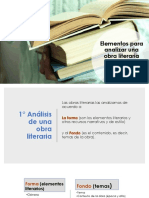 Elementos para Analizar Una Obra Literaria