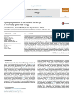 Hydrogen Generator Characteristics For Storage or Renewably Generated Energy Kotowicz 2016