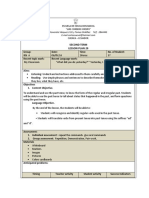 20 A Lesson Plan Segunda Unidad