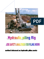 MS & JSA Piling Work PDF