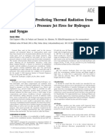 New Model For Predicting Thermal Radiation From Flares and High Pressure Jet Fires For Hydrogen and Syngas