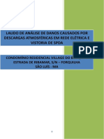 1 - Laudo de Análise de Danos Causados Por Descargas Atmosféricas em Rede Elétrica e Vistoria de Spda