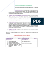 Criterios Que Determinan El Carácter Público de Un Servicio