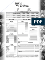 Character Sheet - Medieval (Basic)