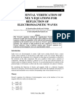 Verification of Fresnels Laws