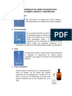 Consultar 30 Materiales de Vidrio Utilizado en El Laboratorio de Química