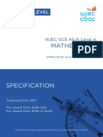 Wjec A Level Maths Specification