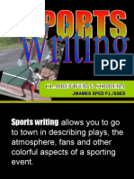 Sports Writing