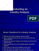 Conducting An Industry Analysis