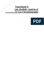 Experiment 9 Alkenes From Alcohols Analysis of A Mixture by Gas Chromatography