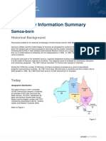 Community Information Summary: Samoa-Born