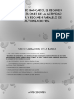 El Servicio Público Bancario. El Regimen de Concesion de La Actividad Bancaria