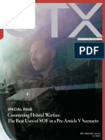 CTX Countering Hybrid Warfare: The Best Use of SOF in A Pre-Article V Scenario