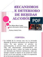 Mecanismos de Deterioro de Bebidas Alcohólicas