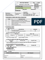 Auxiliary Contactors Test Format