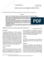 Experimental Study of Aerobic Exercise On The Weight Loss Effect of Obese Female College Students