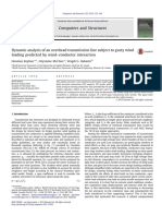 Dynamic Analysis of An Overhead Transmission Line Subject To Gusty Wind Loading Predicted by Wind-Conductor Interaction