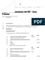 Régimen de Retenciones Del IGV - Caso Práctico - Tributación