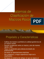 Clasificacion de Macizos RMR