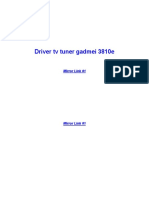 Driver TV Tuner Gadmei 3810e