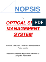 151-Optical Shop Management System - Synopsis