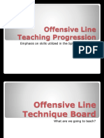 Offensive Line Teaching Progression: Emphasis On Skills Utilized in The Spread Gun Attack