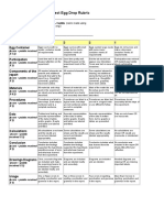 Egg Drop Project Rubric