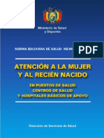 05 Bolivia Guidelines Women and Newborn Health Care 2003