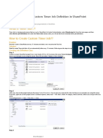 Create and Deploy Custom Timer Job Definition in Sharepoint Programatically