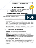 Tema 1 El Lenguaje y La Comunicacion