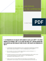 Aplicación de Ecuaciones Diferenciales en Ley de Enfriamiento