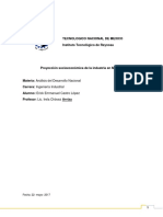 Proyeccion Socioeconomica de La Industria en Mexico