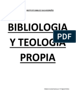 Bibliologia y Teologia Sistematica