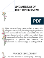 Fundamentals of Product Development