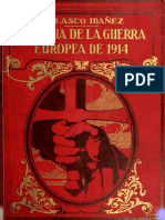 Vicente Blasco Ibáñez - HISTORIA DE LA GUERRA EUROPEA DE 1914 (Tomo 1)