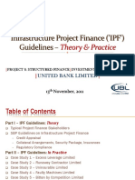 SBP Guidelines On Infrastructure Project Financing and Case Studies