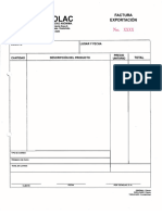 Plantilla - Factura de Exportación