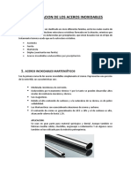 Clasificacion de Los Aceros Inoxidables