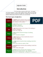 Adjective Order