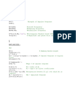 Matlab Code - : %Q4 %length of Impulse Response