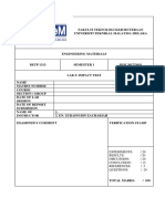 Lab Sheet Impact Test