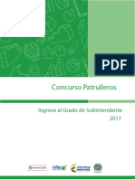 Guía Orientación Concurso Patrulleros - Ingreso Grado Subintendente 2017