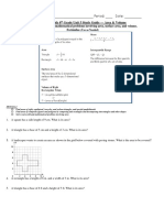 CCGPS Math 6 Grade Unit 5 Study Guide - Area & Volume Formulas